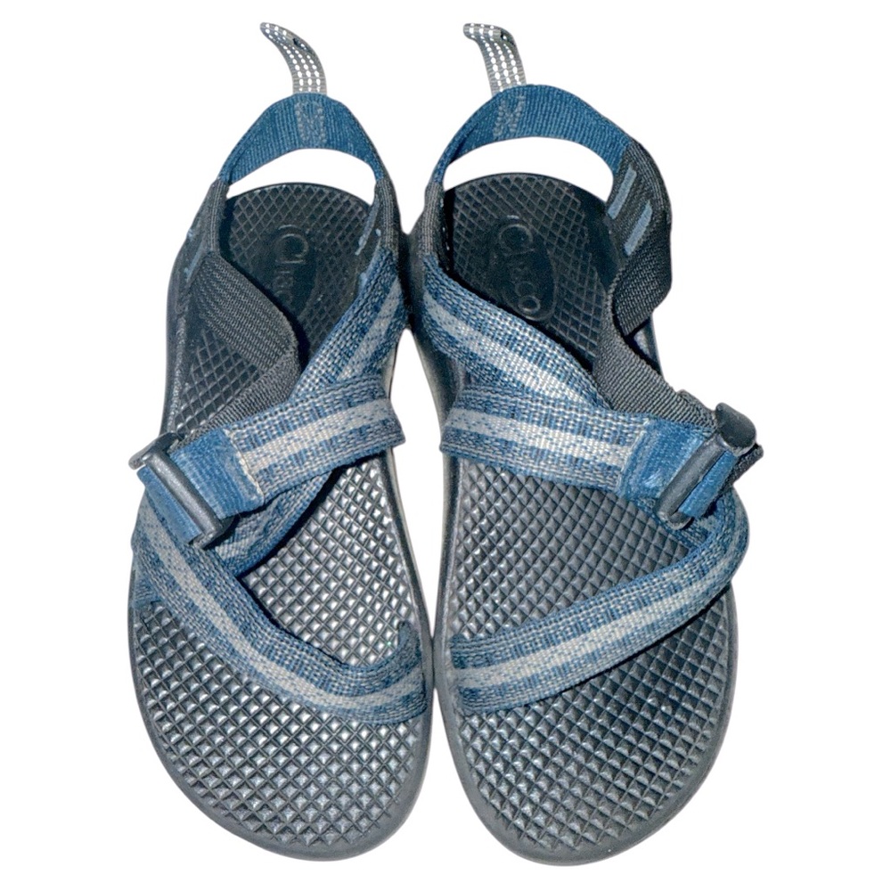 Chaco Strappy Blue and Gray Sandals Child Size 13 Unisex